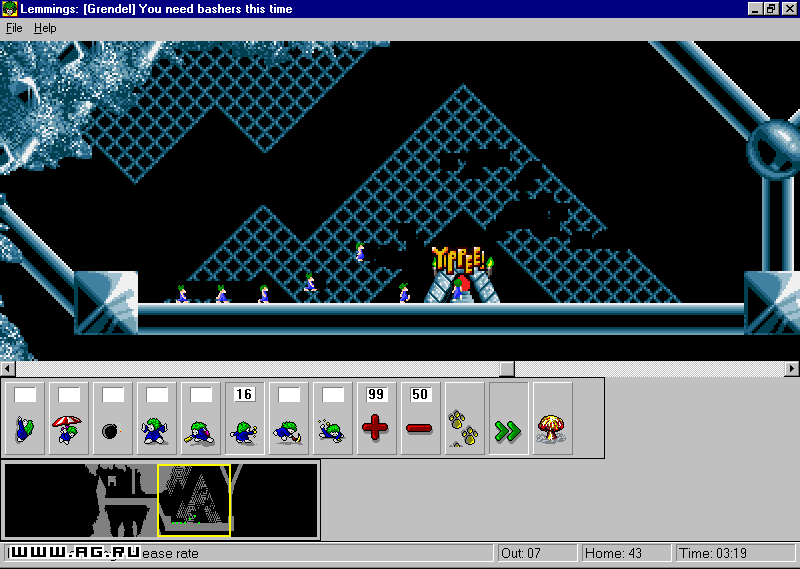 Lemmings for Windows 95 — скриншот 2