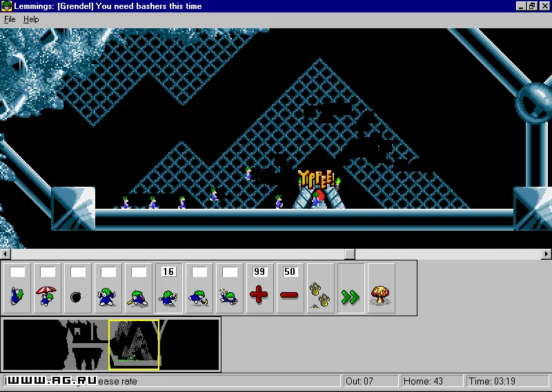 Lemmings for Windows 95 - кадр 2