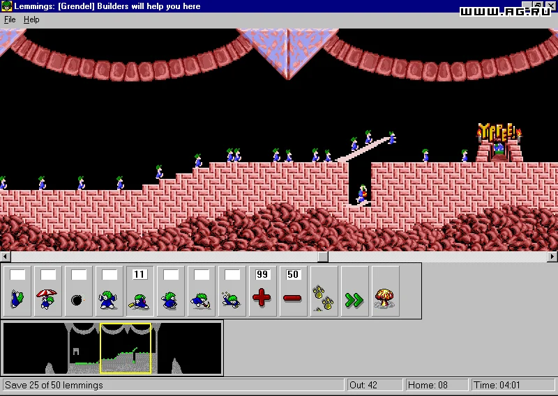 Lemmings for Windows 95 - кадр 5