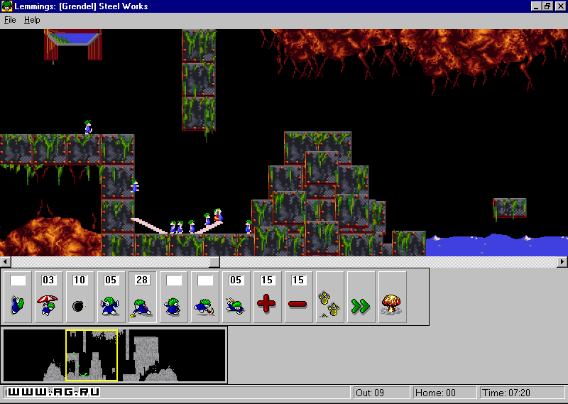 Lemmings for Windows 95 — скриншот 4