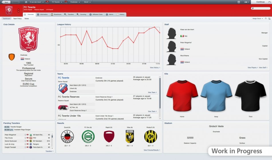 Football Manager 2012 — скриншот 3