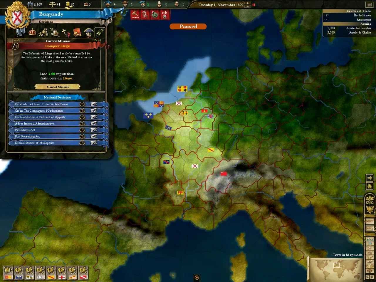 Europa Universalis III: In Nomine - кадр 3
