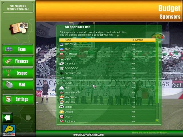 Super League Manager 2005 - кадр 11