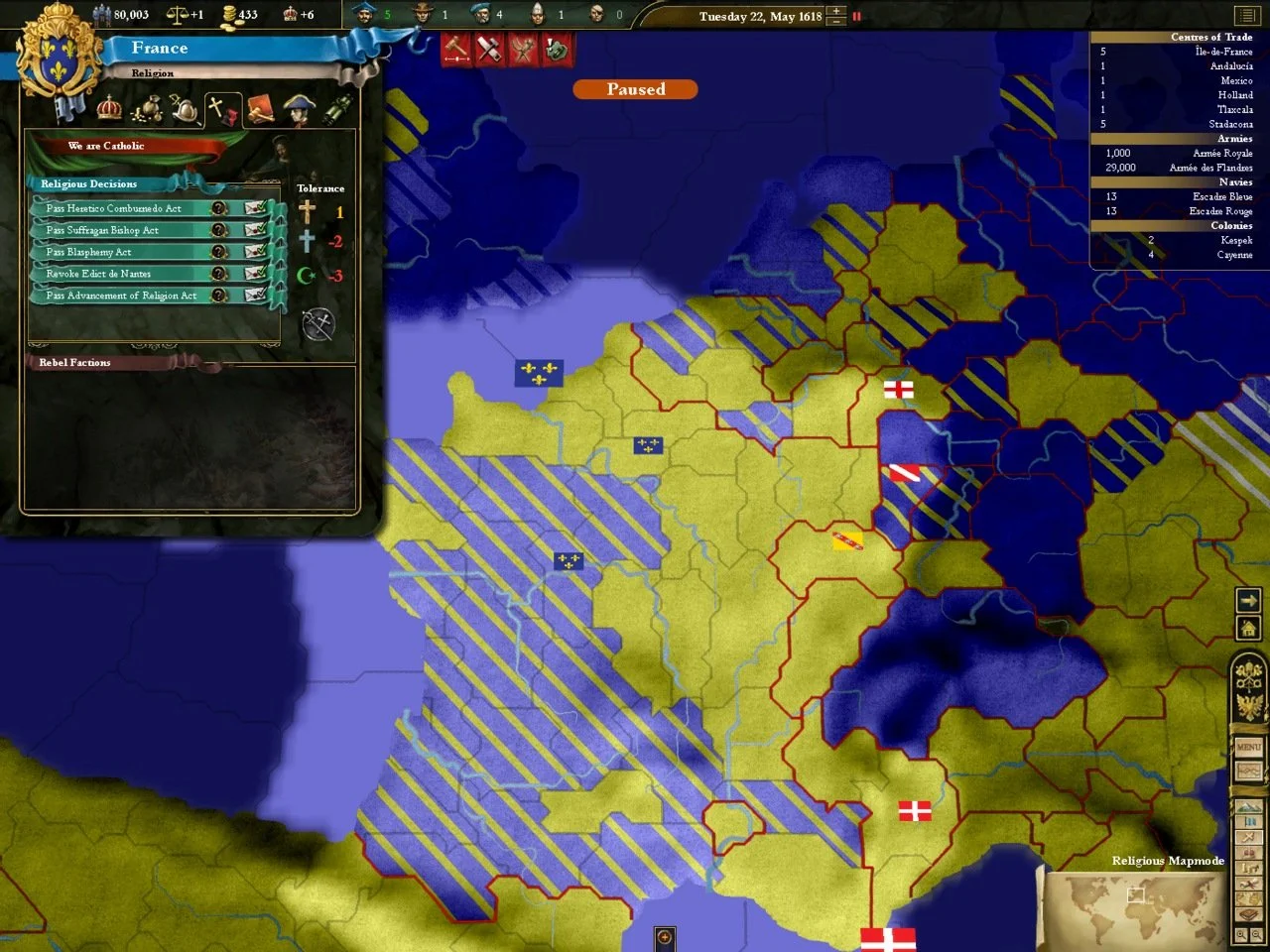 Europa Universalis III: In Nomine - кадр 2
