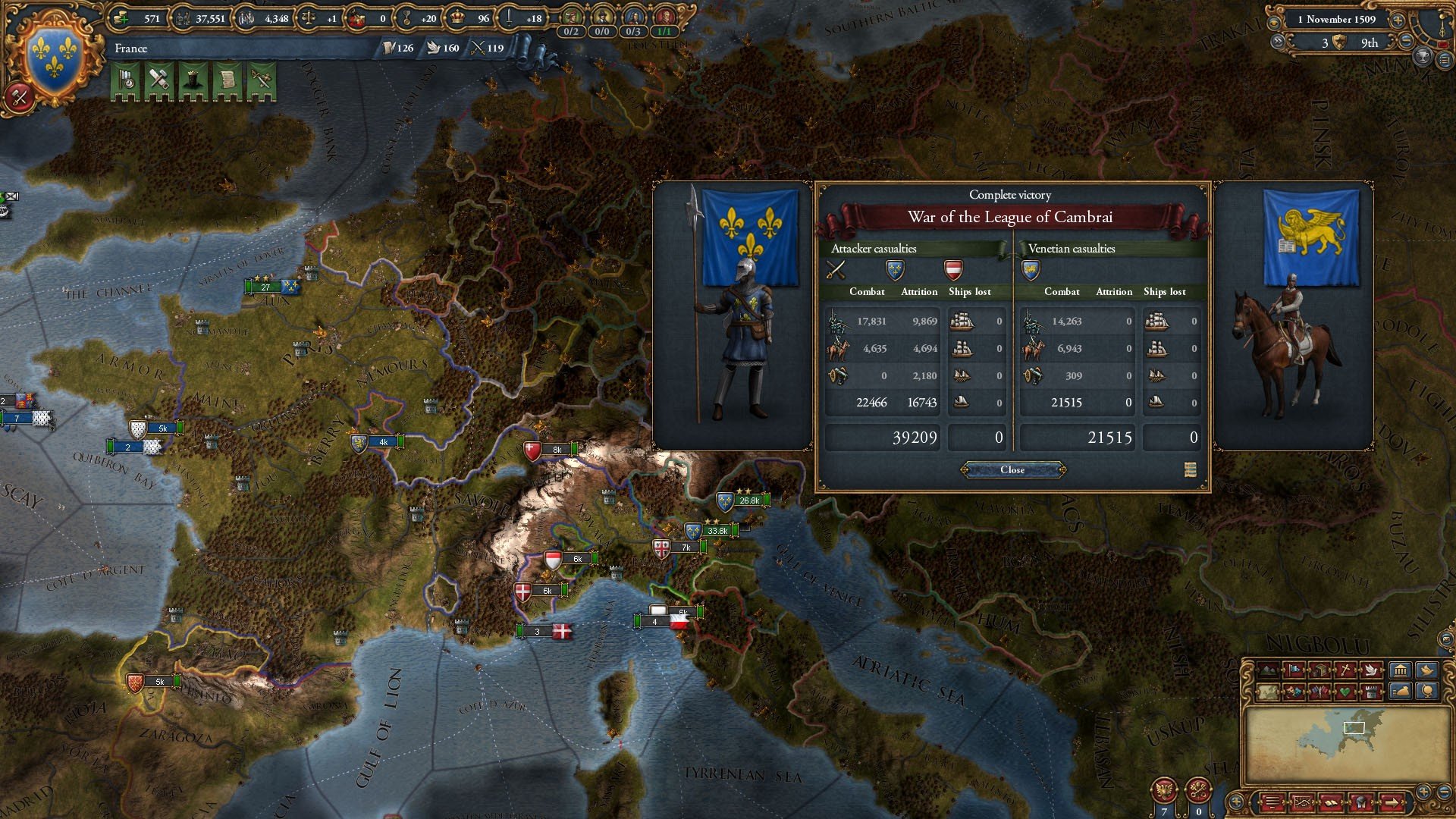 Europa Universalis IV: Rights of Man — скриншот 1