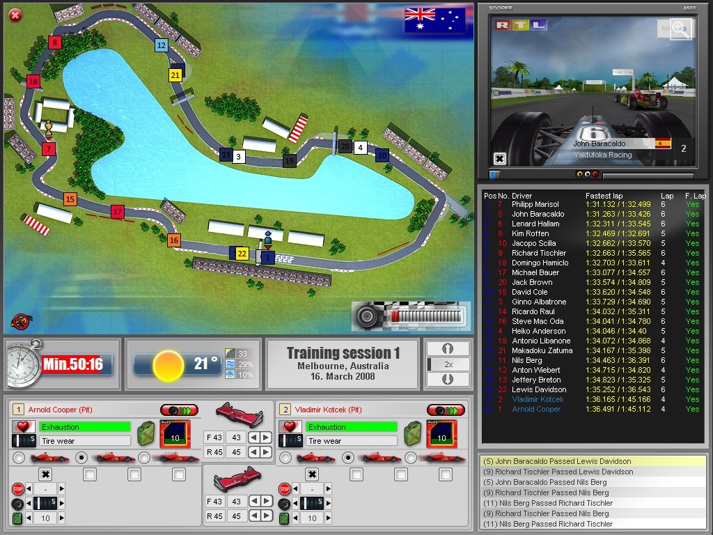 RTL Racing Team Manager — скриншот 4