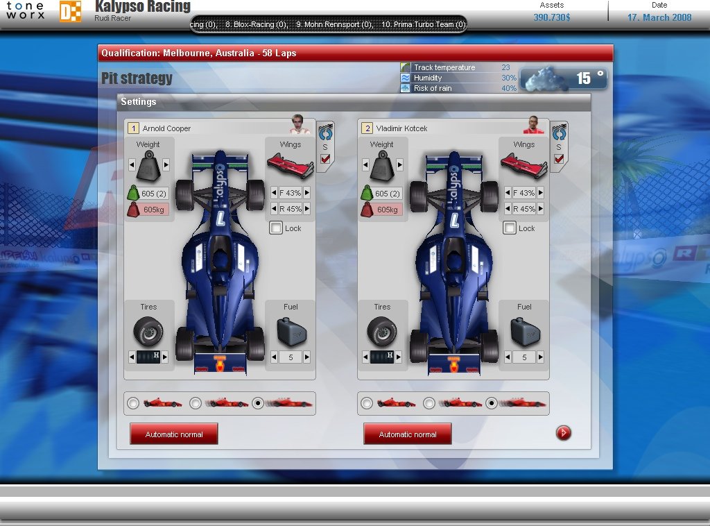 RTL Racing Team Manager — скриншот 6
