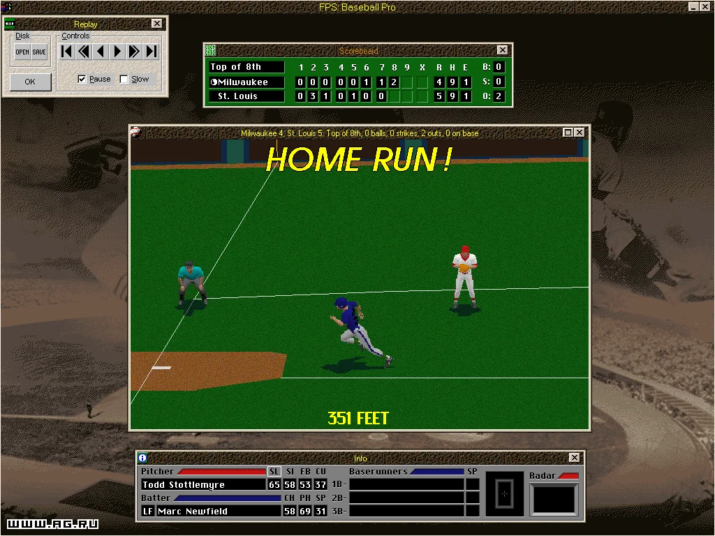 Front Page Sports: Baseball Pro '98 - кадр 10