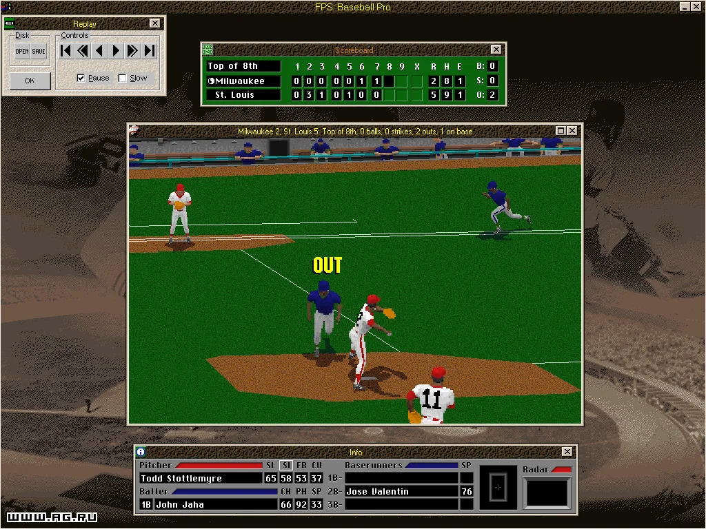 Front Page Sports: Baseball Pro '98 - кадр 2