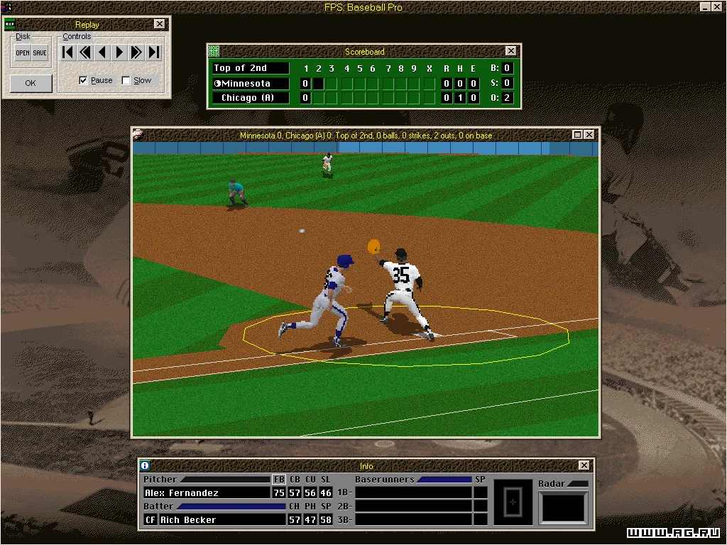 Front Page Sports: Baseball Pro '98 - кадр 4