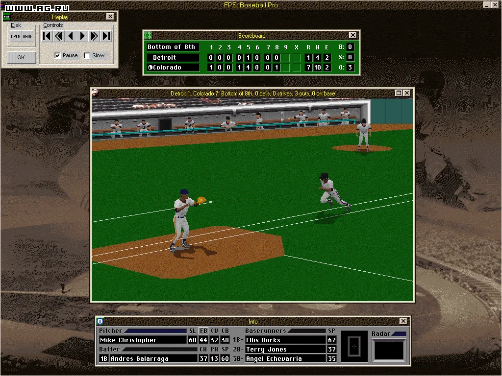 Front Page Sports: Baseball Pro '98 - кадр 9