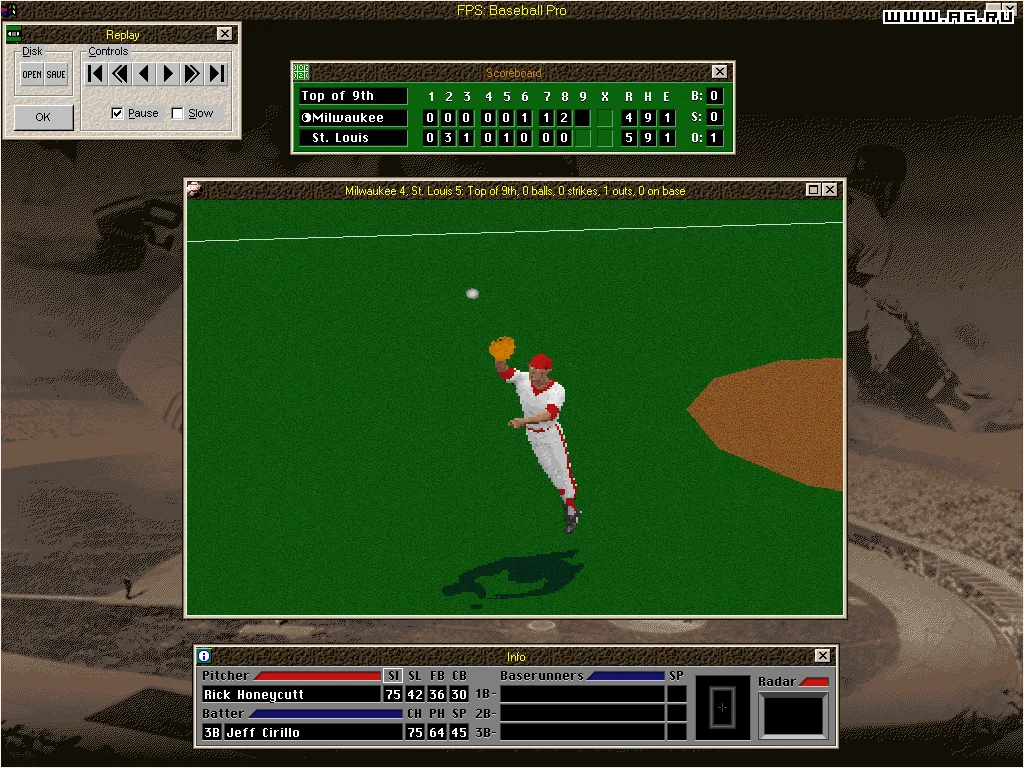 Front Page Sports: Baseball Pro '98 - кадр 5
