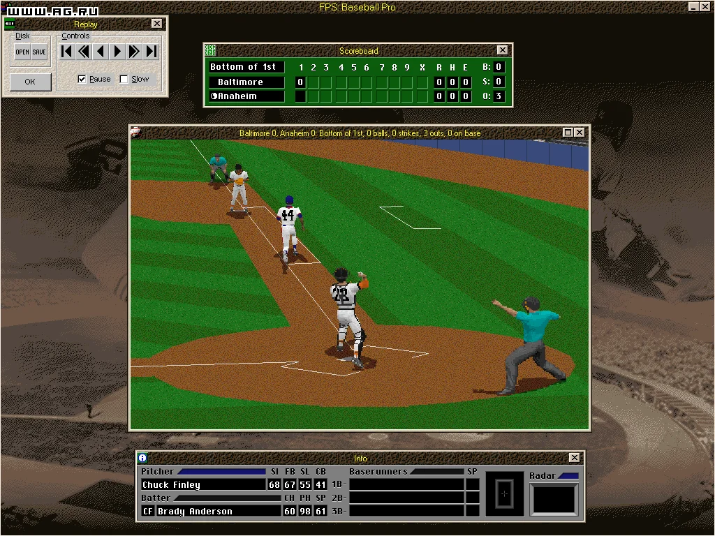 Front Page Sports: Baseball Pro '98 - кадр 3