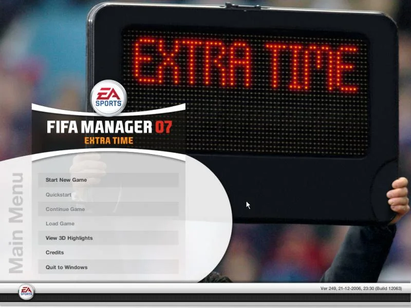 FIFA Manager 07: Extra Time - кадр 12