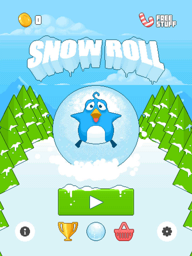 Snow Roll — скриншот 5