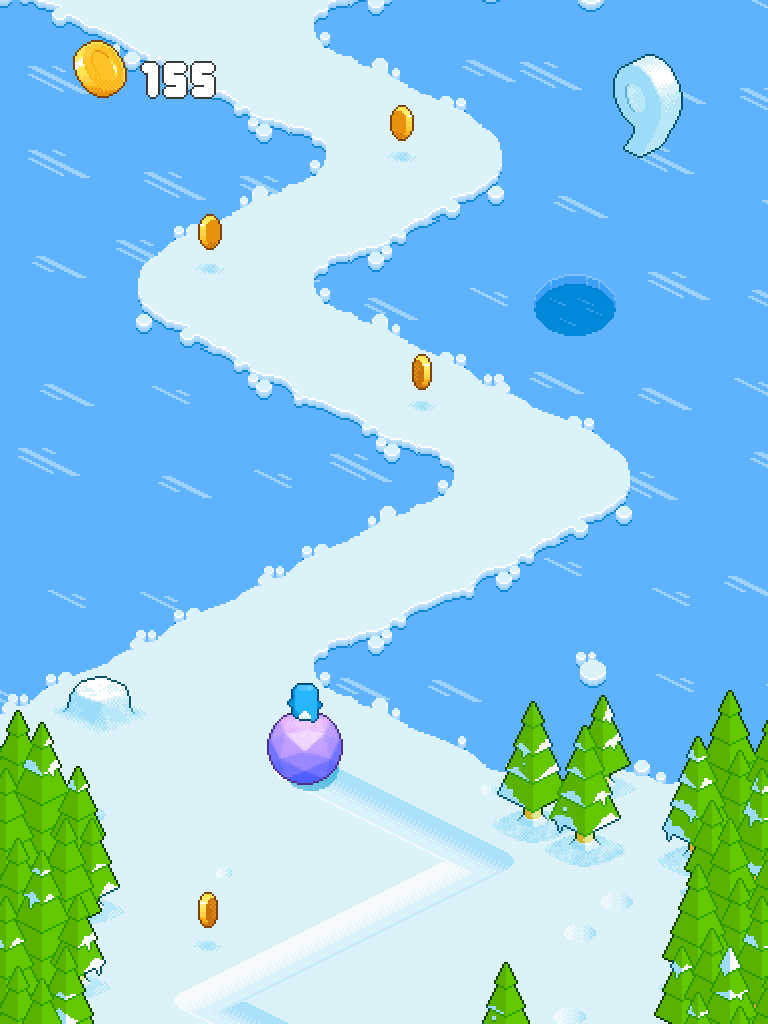 Snow Roll — скриншот 2