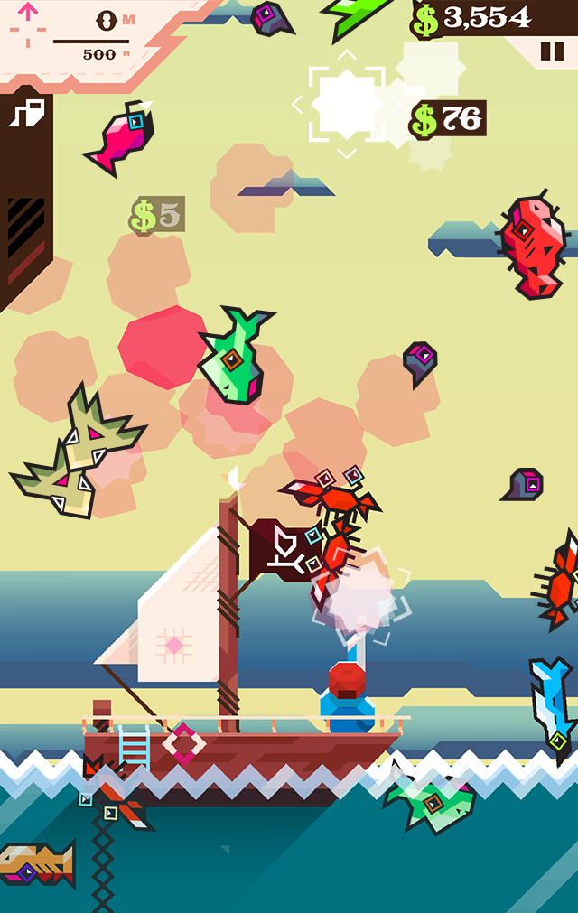 Ridiculous Fishing — скриншот 3