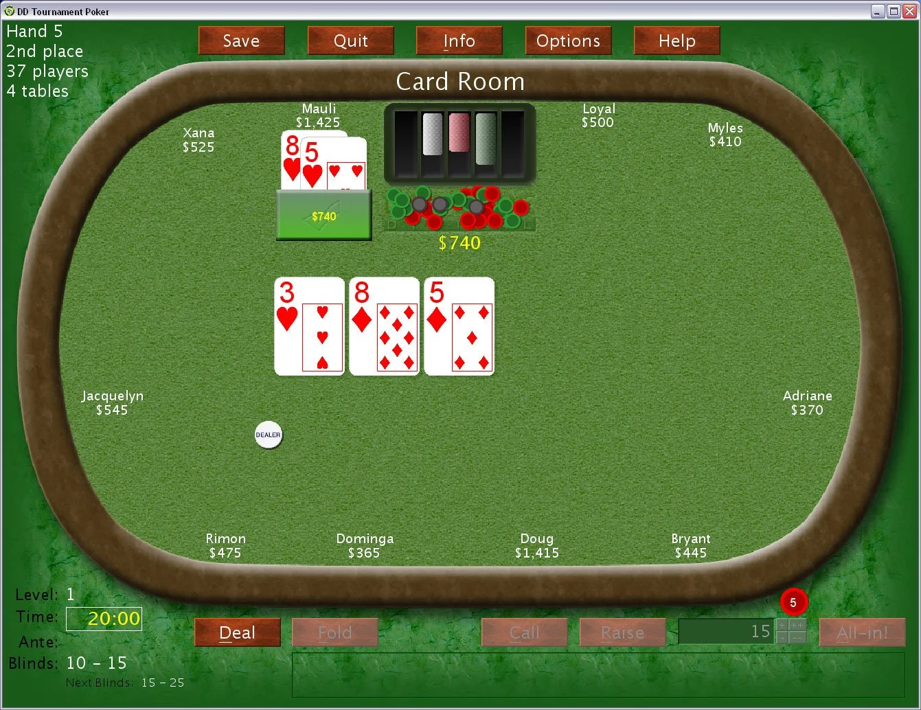 DD Tournament Poker: No Limit Texas Hold'em - кадр 15
