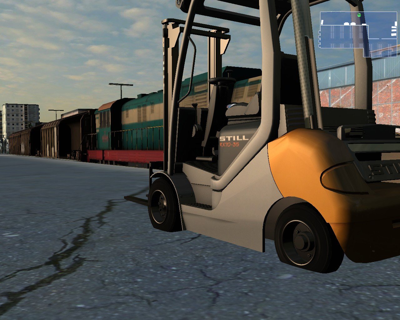 Forklift Truck Simulator 2009 — скриншот 1