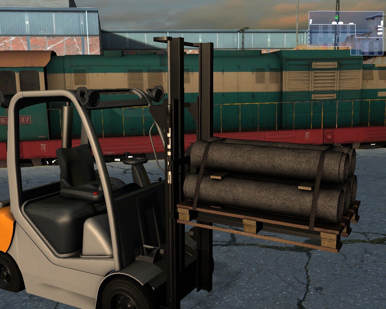 Forklift Truck Simulator 2009 — скриншот 2