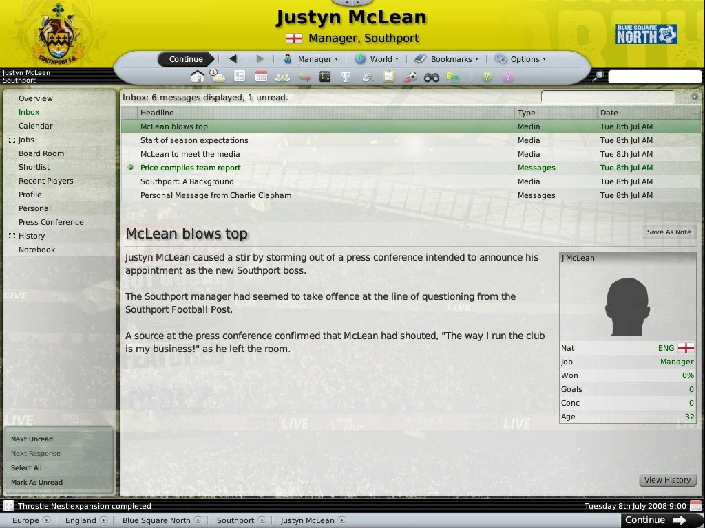 Football Manager 2009 - кадр 9