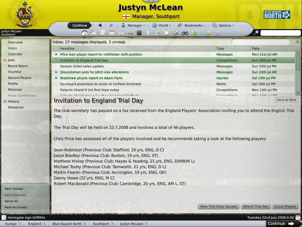 Football Manager 2009 - кадр 3