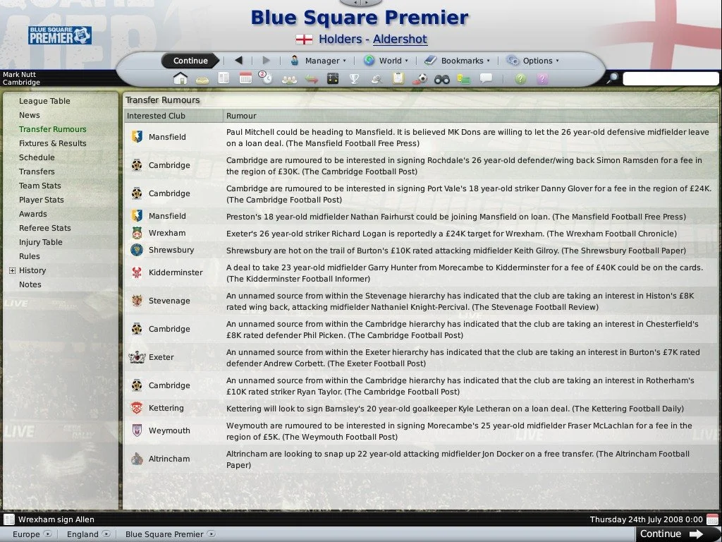 Football Manager 2009 - кадр 2