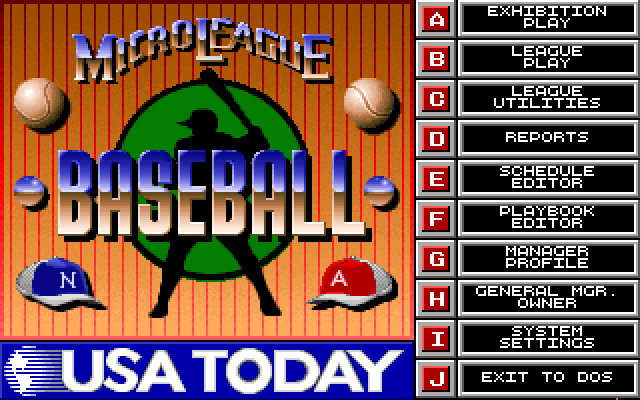 MicroLeague Baseball 4 — скриншот 1