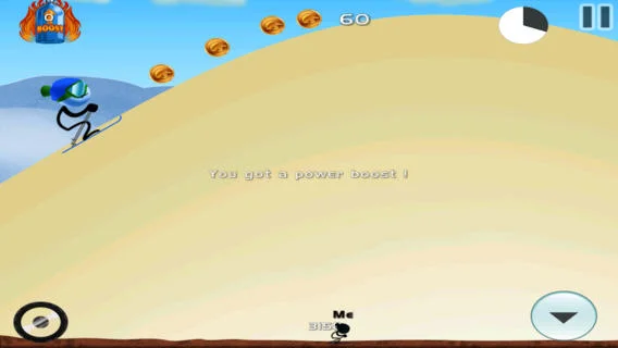 Stickman Extreme Hill Climb Adventure Racing - Ski Safari Edition - кадр 1