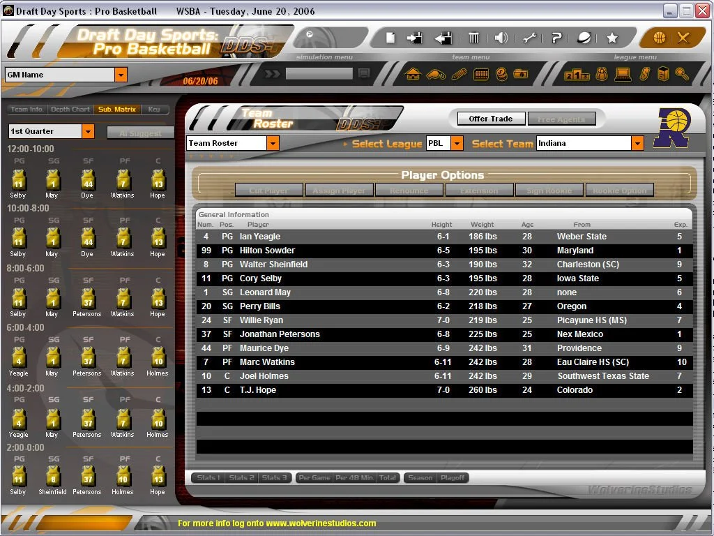 Draft Day Sports: Pro Basketball - кадр 1