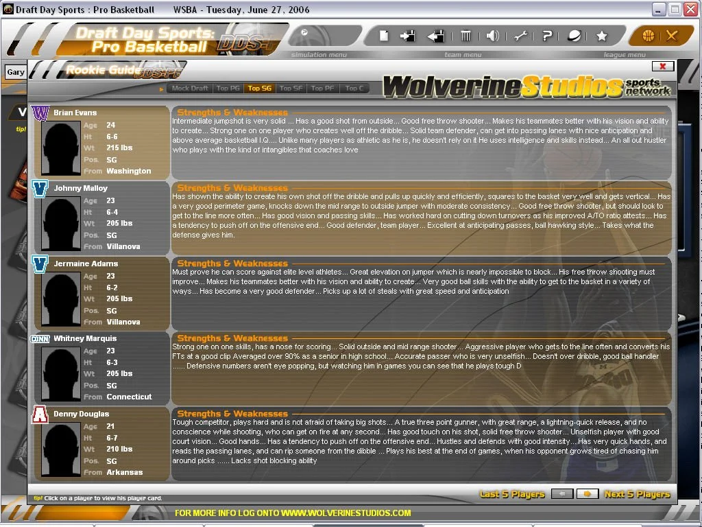 Draft Day Sports: Pro Basketball - кадр 5