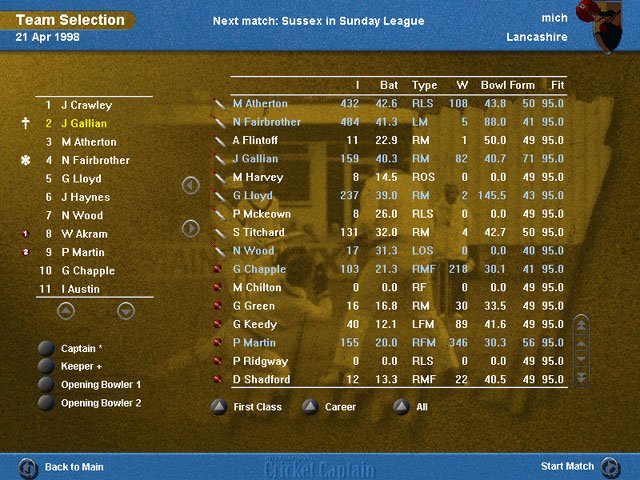 International Cricket Captain — скриншот 2