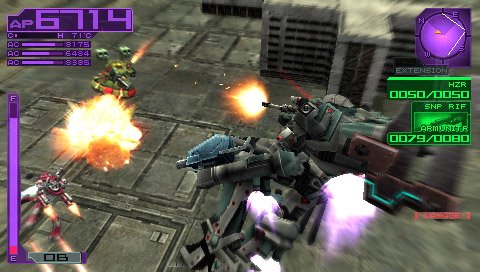 Armored Core: Silent Line Portable — скриншот 7