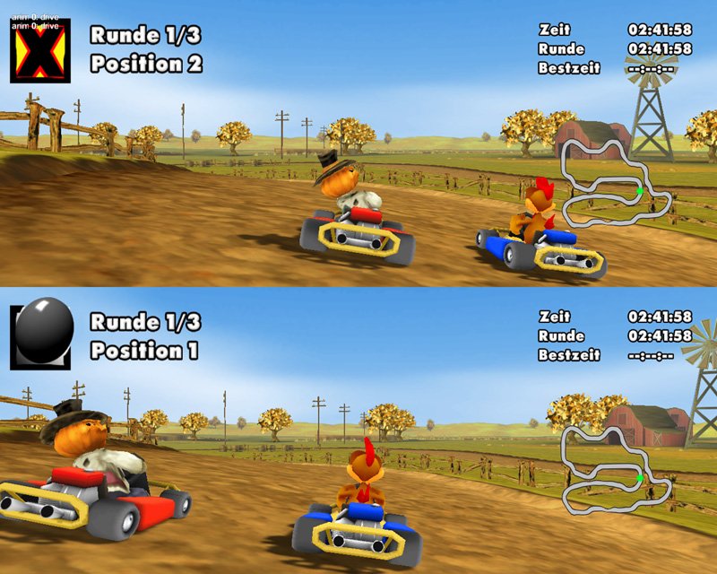 Moorhuhn Kart 2 — скриншот 1