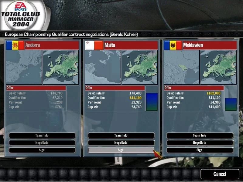 Total Club Manager 2004 - кадр 6