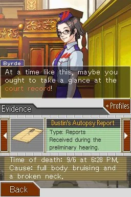 Phoenix Wright: Ace Attorney - Justice for All - кадр 17