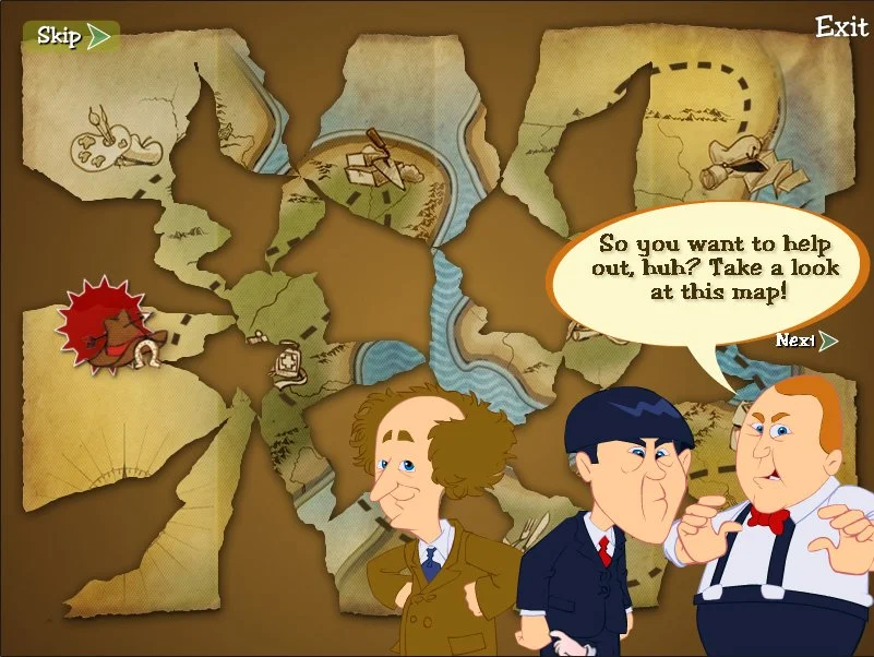 The Three Stooges: Treasure Hunt Hijinks - кадр 2