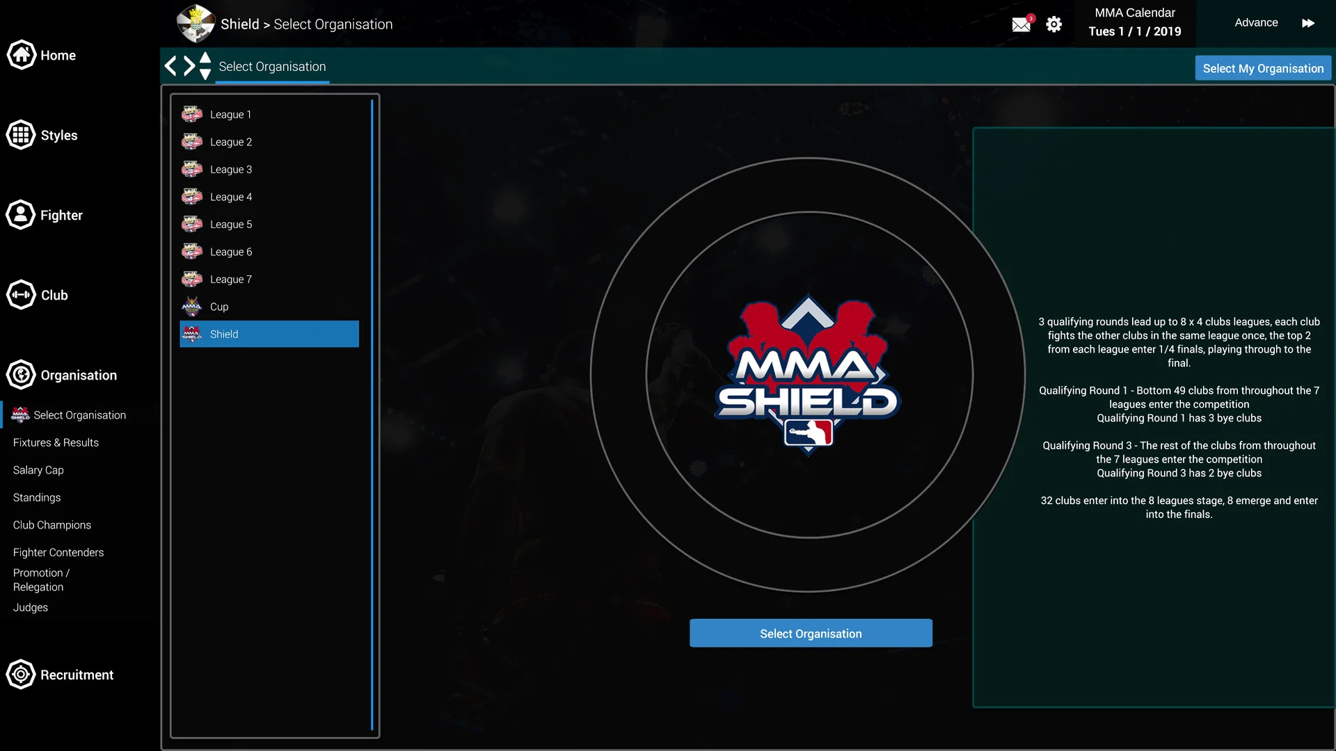 MMA Team Manager - кадр 5