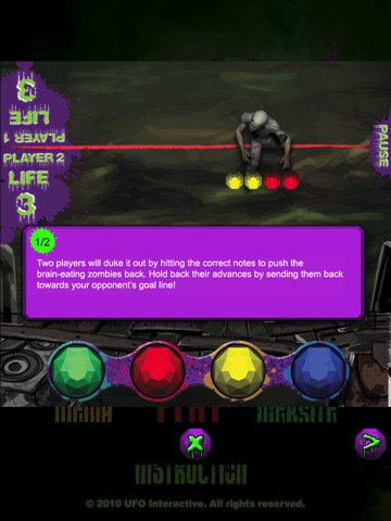 Rock of the Dead: Zombie Pong — скриншот 3