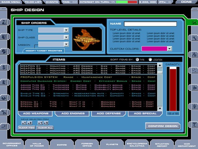 Master of Orion 3 — скриншот 4