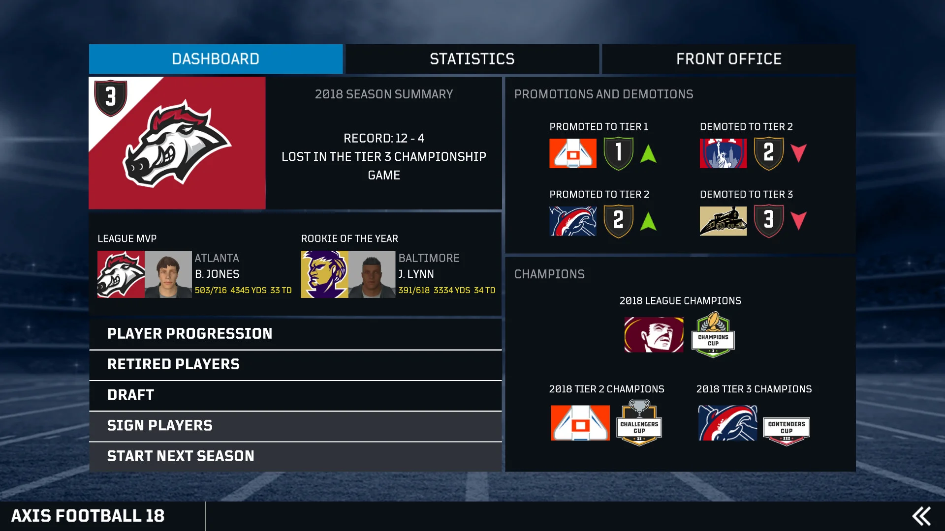 Axis Football 2018 - кадр 9