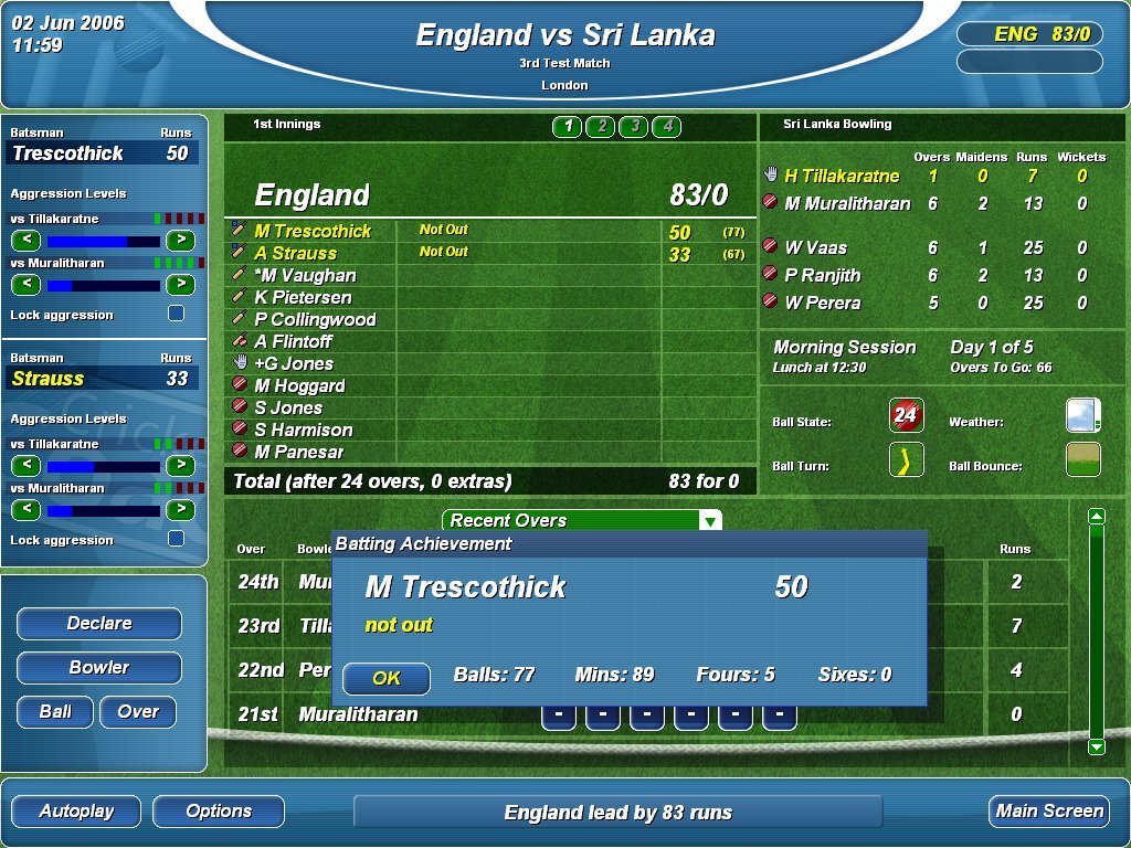 Marcus Trescothick's Cricket Coach — скриншот 1