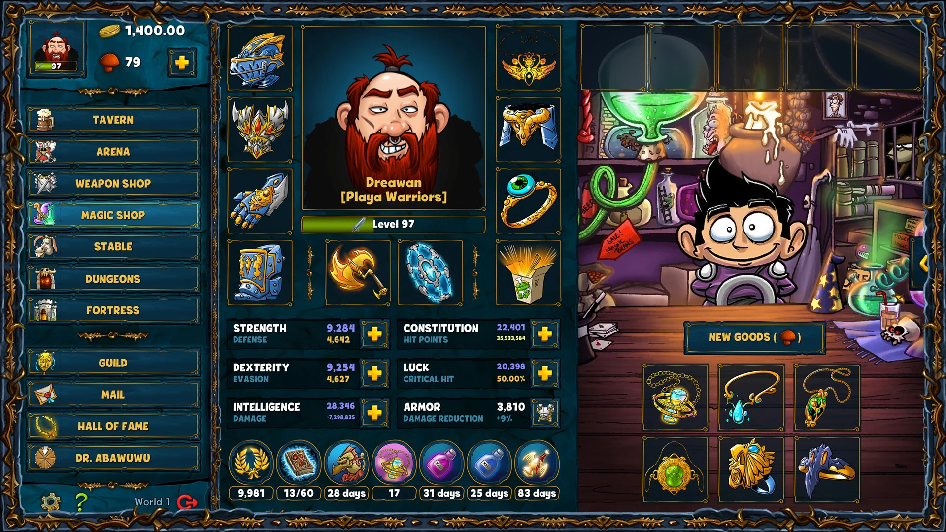 Shakes and Fidget Remastered - кадр 1