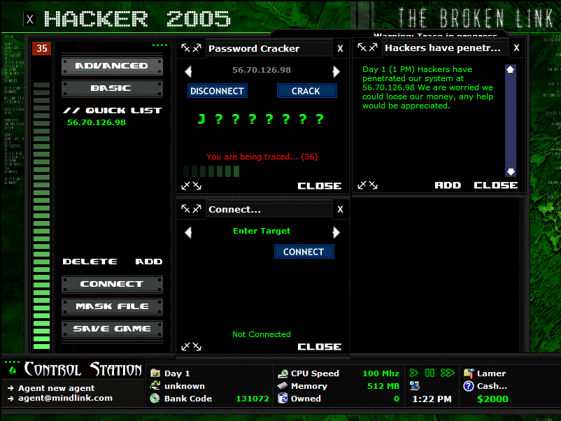 Mindlink Hacker 2005: The Broken Link - кадр 3