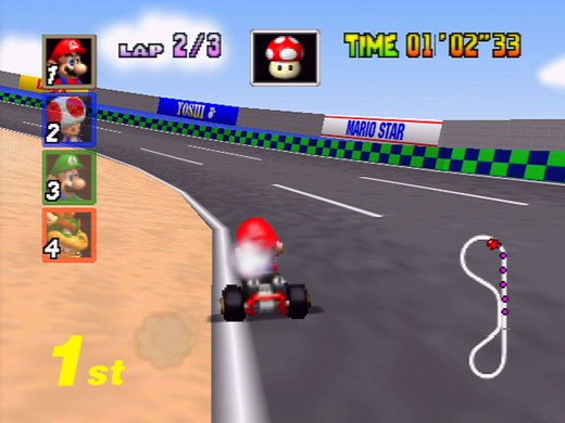 Mario Kart 64 — скриншот 1