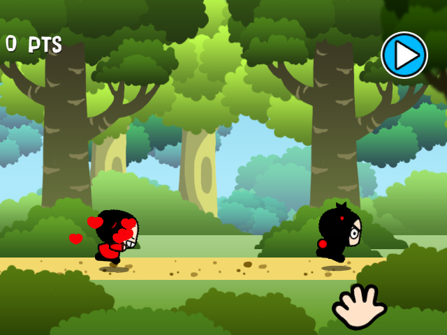 Pucca's Kisses Game — скриншот 1