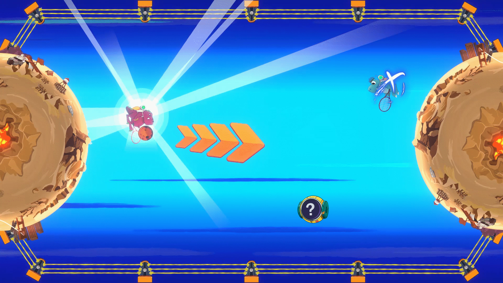 Скриншот 2 игры Dino Galaxy Tennis