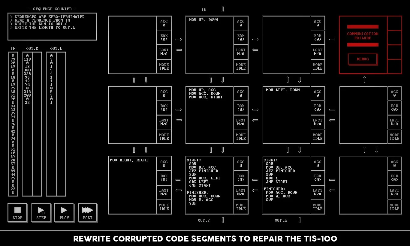 TIS-100 - кадр 1