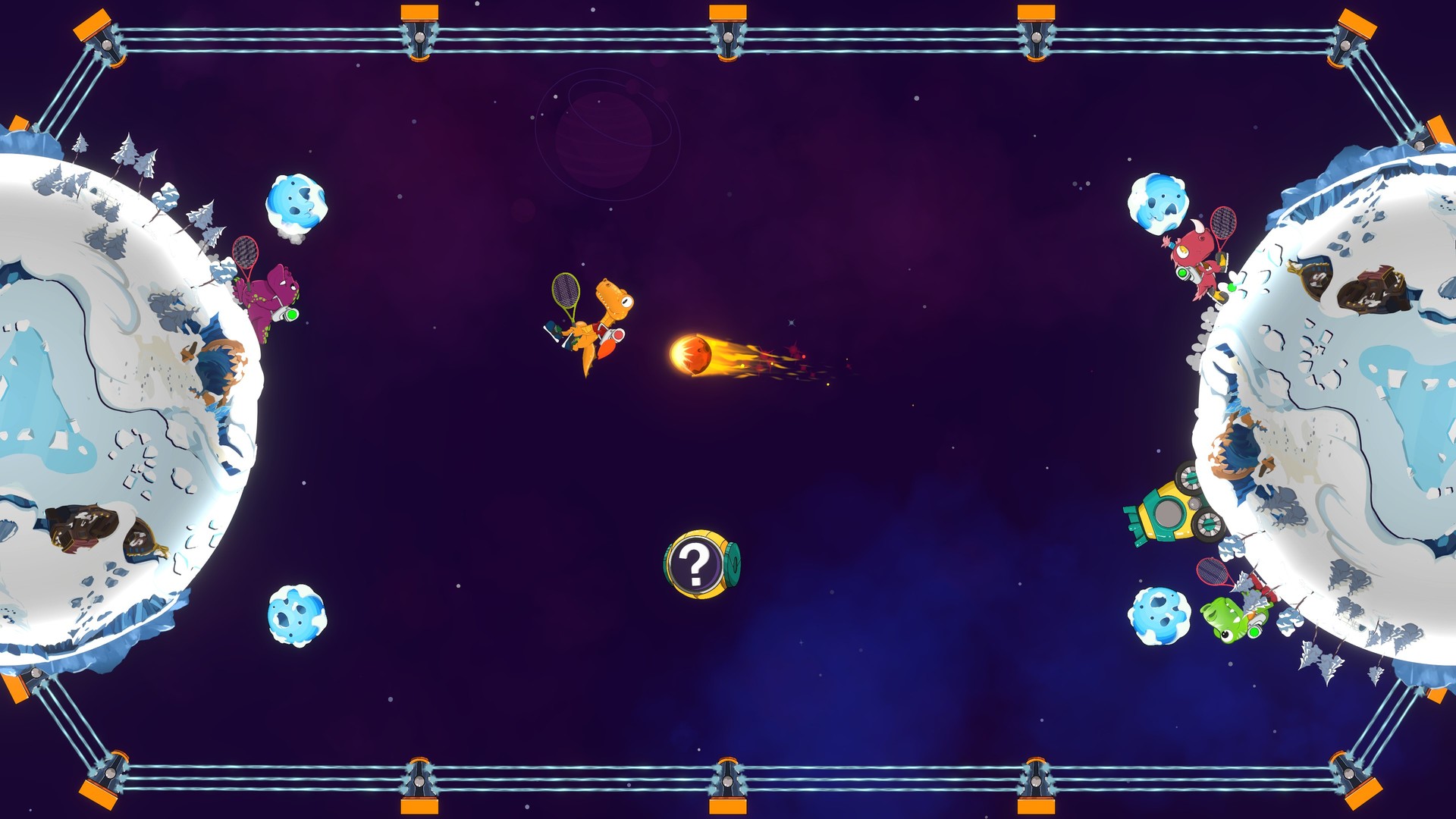 Скриншот 5 игры Dino Galaxy Tennis