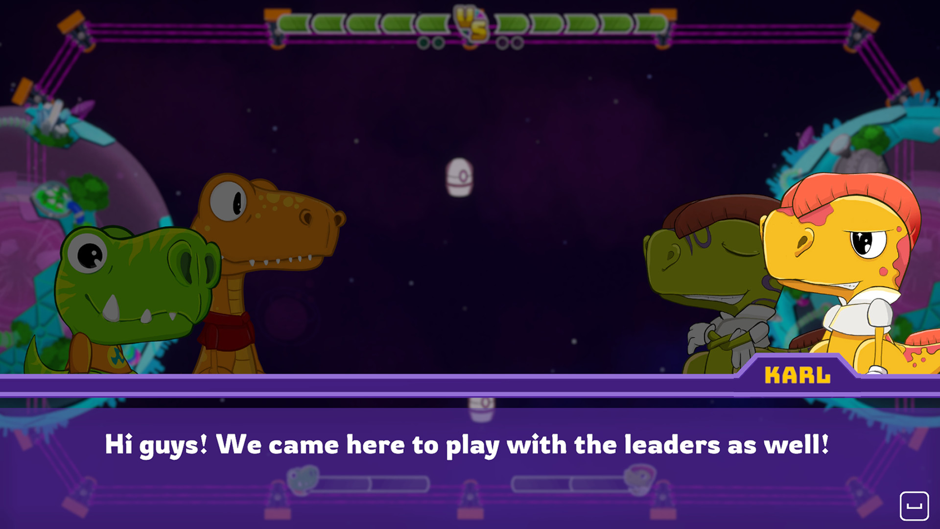 Скриншот 3 игры Dino Galaxy Tennis